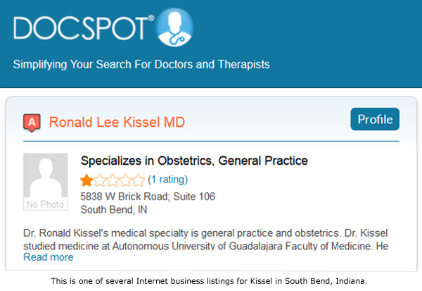 DocSpot listing in South Bend - Kissel