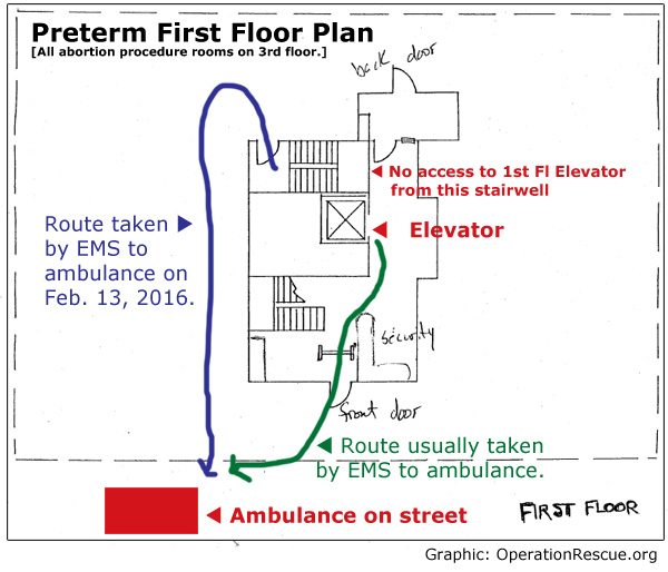 First Floor EMS Route