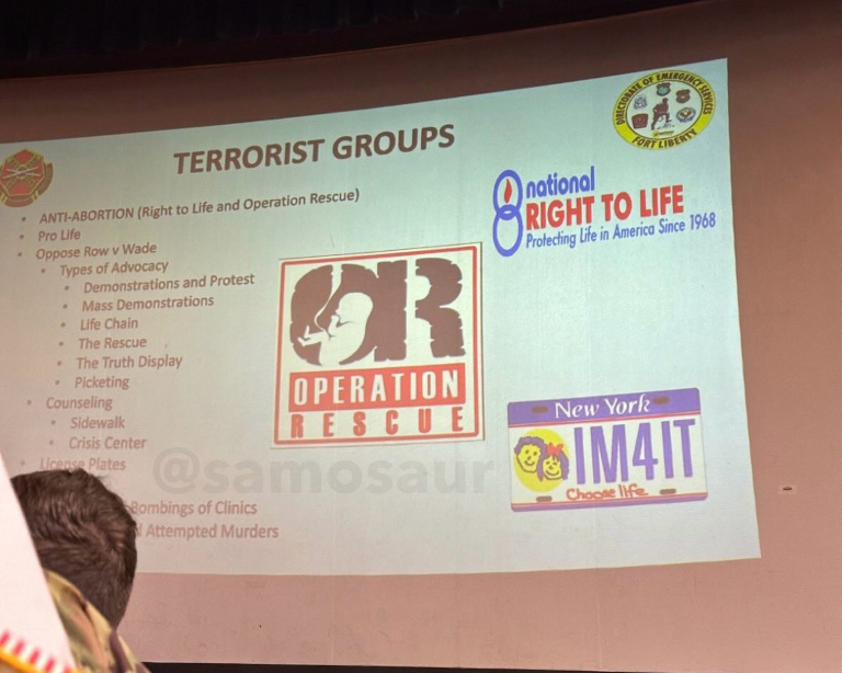 Response to Fort Liberty Training Claiming Operation Rescue is a Terrorist Group 